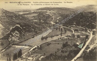 Carte postale ancienne Besancon les Bains — Besançon (Doubs)