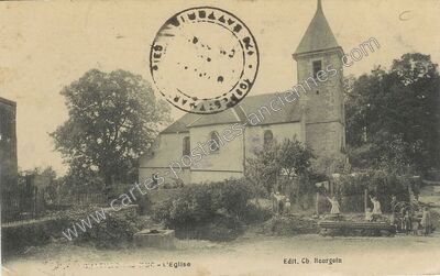 Carte postale ancienne Quetigny Duc - L'Eglise — Châtillon-le-Duc (Doubs)