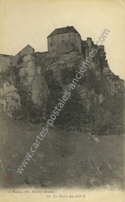 Carte postale ancienne Fort de Joux — La Cluse-et-Mijoux (Doubs)
