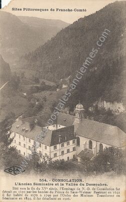 Carte postale ancienne Consolation — Consolation-Maisonnettes (Doubs)