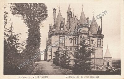 Carte postale ancienne Chateau de Bournel — Cubry (Doubs)