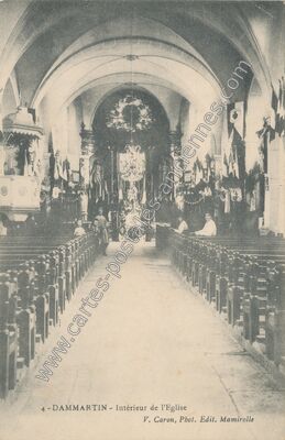 Carte postale ancienne Dammartin — Dammartin-les-Templiers (Doubs)