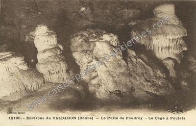 Carte postale ancienne Le Puits de Poudrey — Étalans (Doubs)