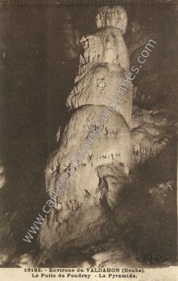 Carte postale ancienne Le Puits de Poudrey — Étalans (Doubs)