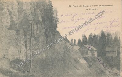 Carte postale ancienne La Cendee — Fournet-Blancheroche (Doubs)