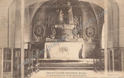 Carte postale ancienne Le Sanctuaire de N.-D. de la Salette — Grand'Combe-des-Bois (Doubs)