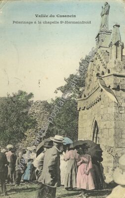Carte postale ancienne Vallee du Cusancin — Guillon-les-Bains (Doubs)