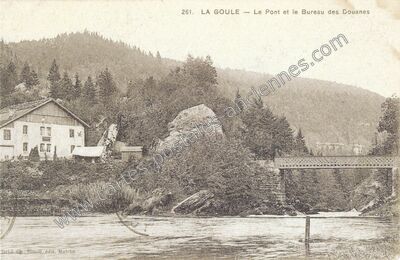 Carte postale ancienne La Goule — Indevillers (Doubs)
