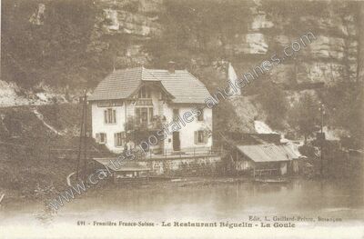 Carte postale ancienne La Goule — Indevillers (Doubs)