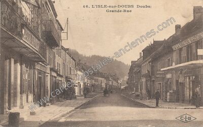 Carte postale ancienne L'Isle sur Doubs — L'Isle sur le (Doubs)