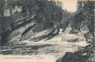 Carte postale ancienne Gorges du Fourperet — Labergement-Sainte-Marie (Doubs)