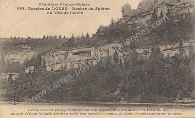 Carte postale ancienne Bassin du Doubs — Villers-le-Lac (Doubs)