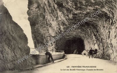 Carte postale ancienne Col des Roches — Villers-le-Lac (Doubs)