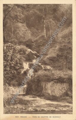 Carte postale ancienne Fond du Gouffre de Wuaroly — Maîche (Doubs)
