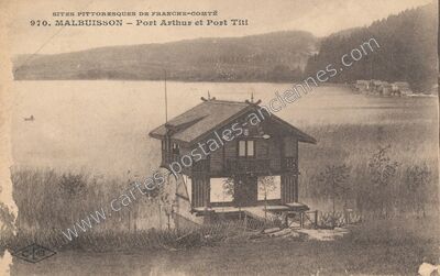 Carte postale ancienne Port Arthur et Port Titi — Malbuisson (Doubs)