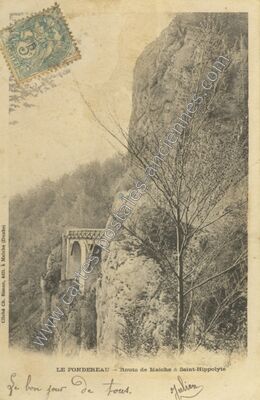 Carte postale ancienne Le Fondereau — Montandon (Doubs)