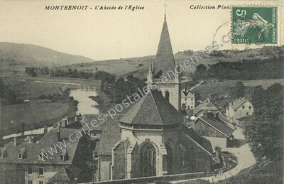 Carte postale ancienne L'Abside de l'Eglise — Montbenoît (Doubs)