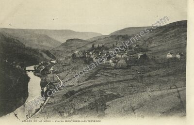 Carte postale ancienne Vallée de la Loue — Mouthier-Haute-Pierre (Doubs)