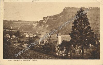 Carte postale ancienne Nans sous Ste Anne — Nans-sous-Sainte-Anne (Doubs)