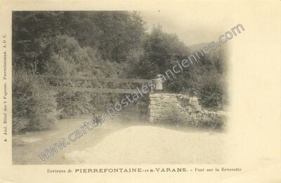 Carte postale ancienne Env de Pierrefontaine les Varans — Pierrefontaine-les-Varans (Doubs)