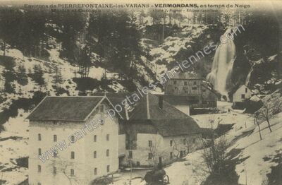 Carte postale ancienne Vermondans — Pont de Roide (Doubs)