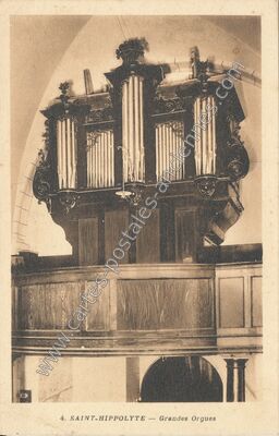 Carte postale ancienne Grandes Orgues — Saint-Hippolyte (Doubs)