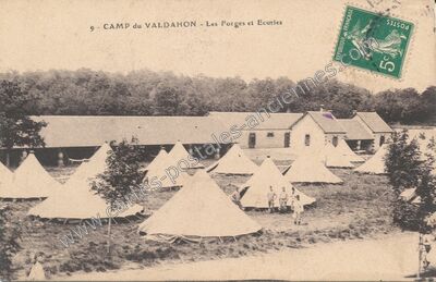 Carte postale ancienne Camp du Valdahon — Valdahon (Doubs)