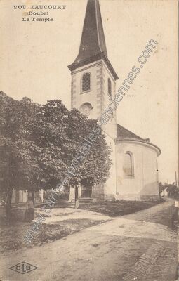 Carte postale ancienne Le Temple — Voujeaucourt (Doubs)