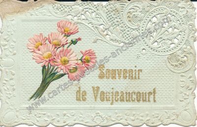 Carte postale ancienne Souvenir — Voujeaucourt (Doubs)