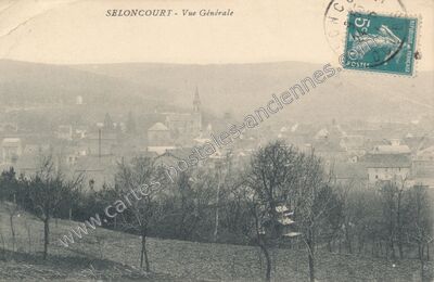 Carte postale ancienne Vue Générale — Seloncourt (Doubs)