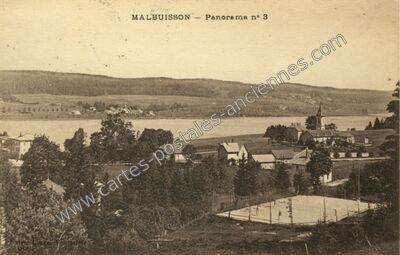 Carte postale ancienne Panorama n° 3 — Malbuisson (Doubs)