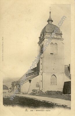 Carte postale ancienne Eglise — Morteau (Doubs)