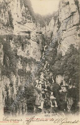Carte postale ancienne Cascade des Goulets — Non Localisée (Drôme)