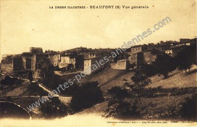 Carte postale ancienne Beaufort — Beaufort-sur-Gervanne (Drôme)