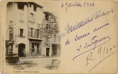 Carte postale ancienne Le Buis — Buis-les-Baronnies (Drôme)