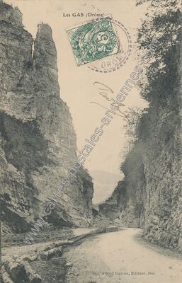 Carte postale ancienne Le Gas — Mévouillon (Drôme)