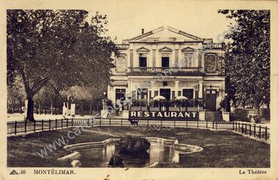 Carte postale ancienne Le Théâtre — Montélimar (Drôme)