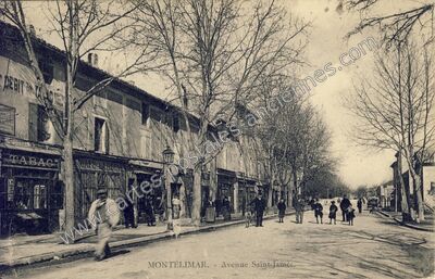 Carte postale ancienne Avenue Saint-James — Montélimar (Drôme)