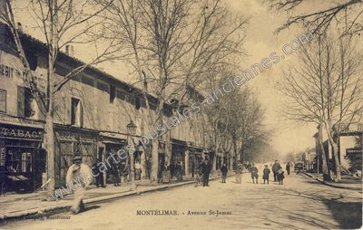 Carte postale ancienne Avenue St-James — Montélimar (Drôme)