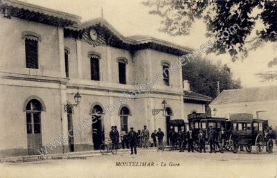 Carte postale ancienne La Gare — Montélimar (Drôme)