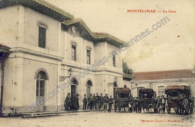 Carte postale ancienne La Gare — Montélimar (Drôme)
