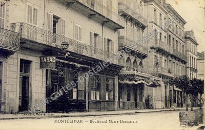 Carte postale ancienne Boulevard Marre-Desmarais — Montélimar (Drôme)