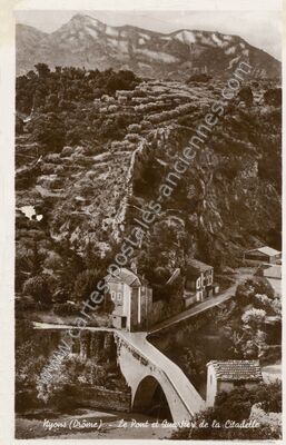 Carte postale ancienne Le Pont et Quartier de la Citadelle — Nyons (Drôme)