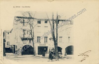 Carte postale ancienne Le Buis — La Roche sur le (Drôme)