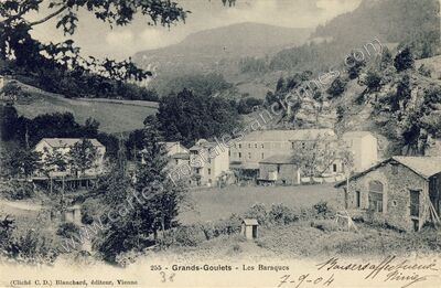 Carte postale ancienne Les Baraques — Saint-Martin-en-Vercors (Drôme)
