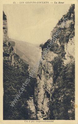 Carte postale ancienne Les Grands Goulets — Saint-Martin-en-Vercors (Drôme)