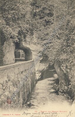Carte postale ancienne Les Grands Goulets — Saint-Martin-en-Vercors (Drôme)