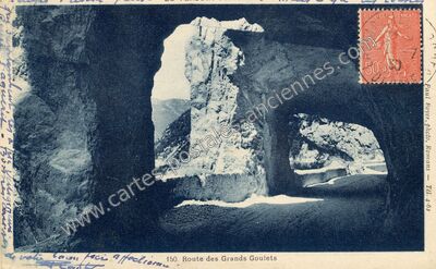 Carte postale ancienne Les Grands Goulets — Saint-Martin-en-Vercors (Drôme)