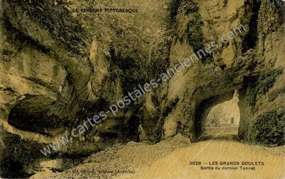 Carte postale ancienne Les Grands Goulets — Saint-Martin-en-Vercors (Drôme)