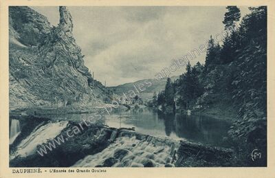 Carte postale ancienne Les Grands Goulets — Saint-Martin-en-Vercors (Drôme)